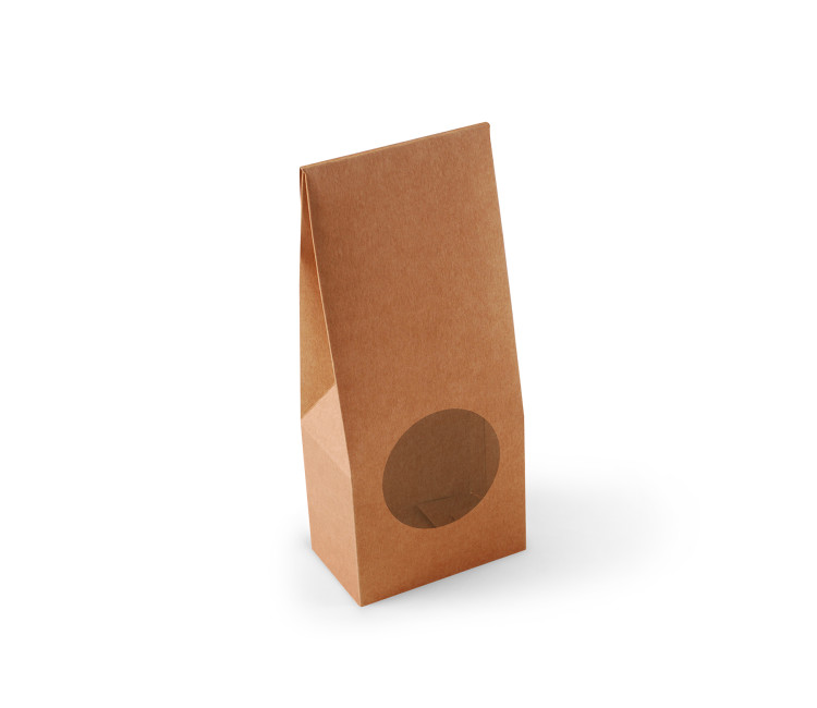 Caja con ventana para alimentación Caja con ventana para alimentación