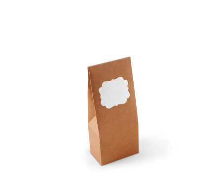 Caja con ventana para alimentación