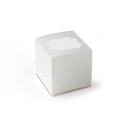Caja de Cartón para Pequeños Regalos en Forma de Cubo