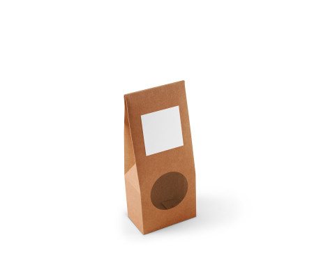 Caja con ventana para alimentación