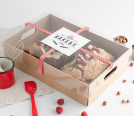 Cardboard Tray for Cupcakes, with Handle