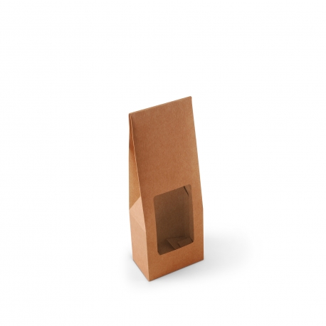 Caja con ventana para alimentación