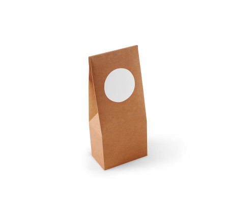 Caja con ventana para alimentación