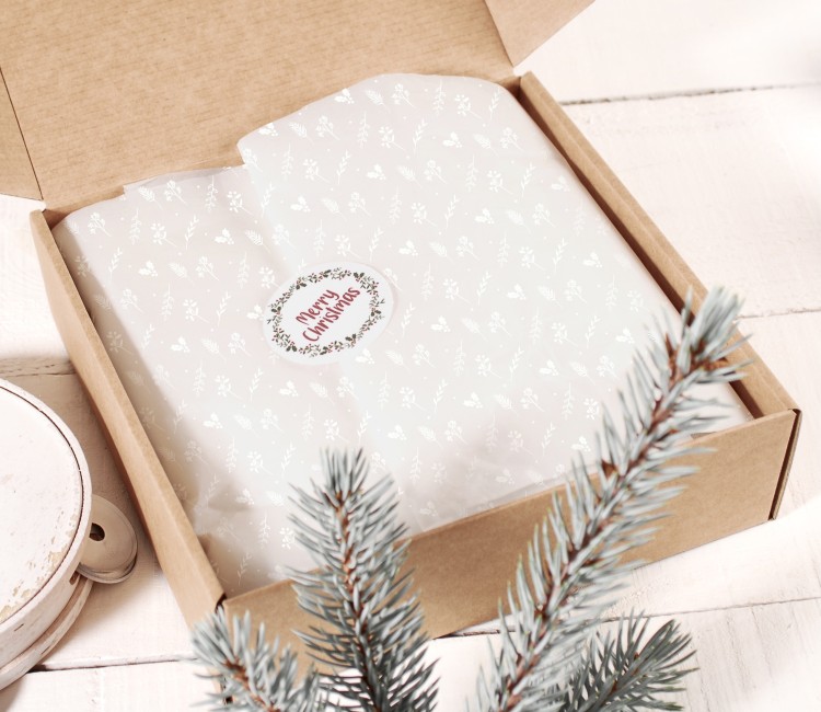 Papier de soie blanc pour le papier cadeau