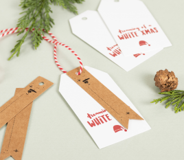Etiketten für Weihnachtsgeschenke