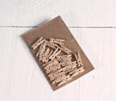 Mini pince bois Personnalisé | SelfPackaging