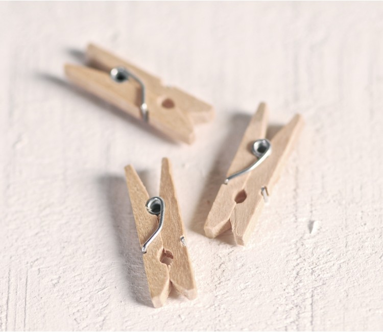 Pinzas de madera mini Pinzas de madera mini