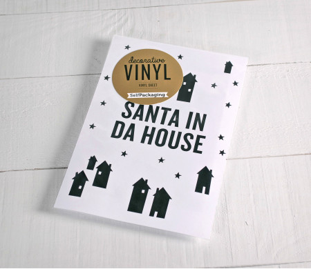 Christmas wall sticker "Santa in da house"