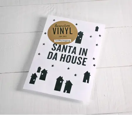 Christmas wall sticker "Santa in da house"