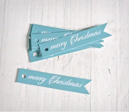 Kit of flag tags Merry Christmas