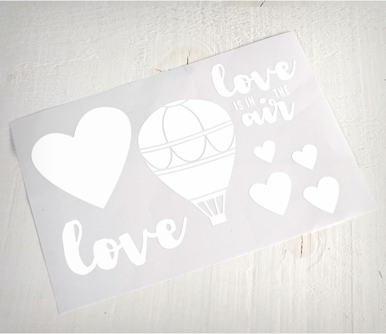 Vinilo decorativo impreso "Love is in the Air" Vinilo decorativo impreso "Love is in the Air"