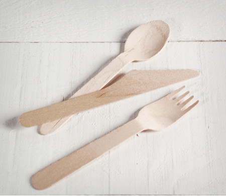 Set de couverts en bois