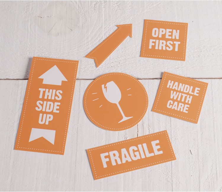 Etichette "Fragile" per imballaggi Etichette "Fragile" per imballaggi