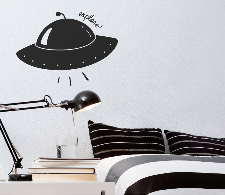 Children's Spaceship Wall Sticker