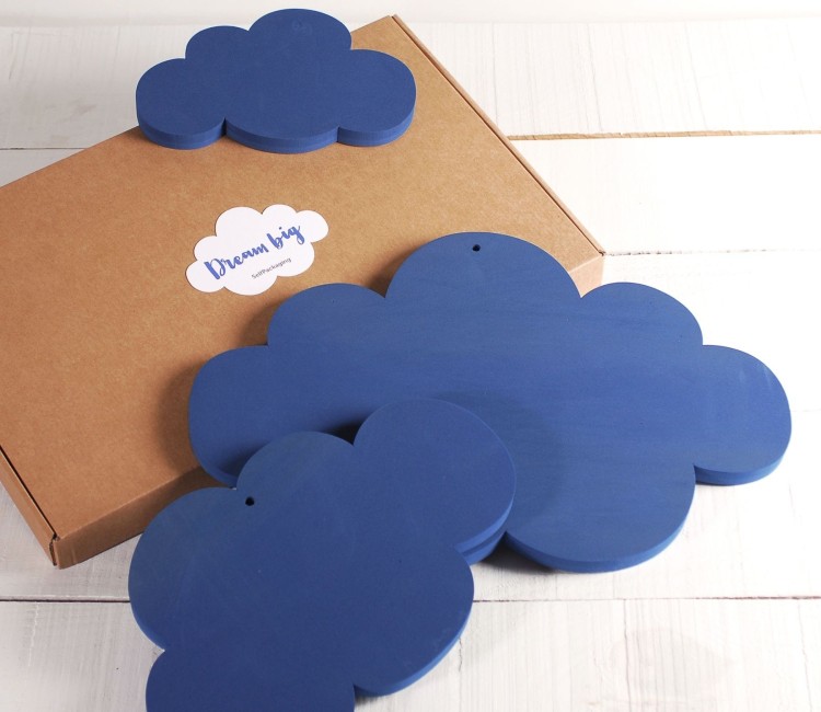 3 Nuages en Mousse Bleue !