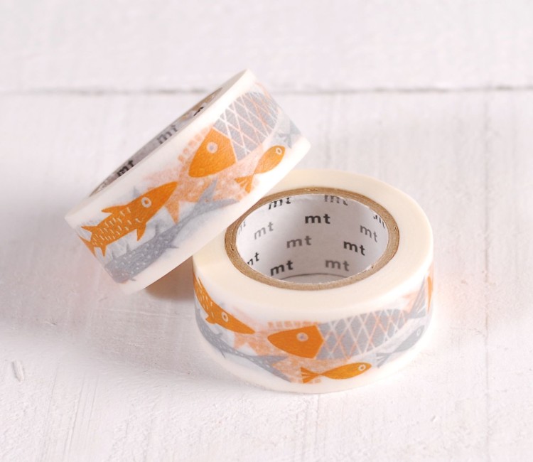 Washi Tape with Little Fish, to Decorate in a Fun Way!           