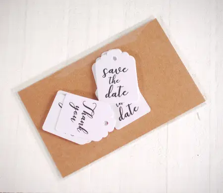 Tags For Wedding Details | SelfPackaging