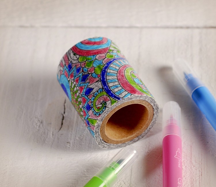 Washi Tape para Colorear Washi Tape para Colorear