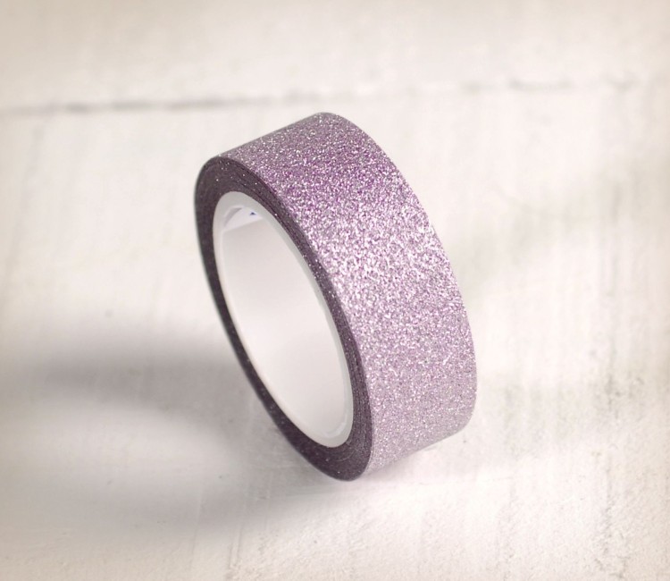 Rollo de washi tape con purpurina Rollo de washi tape con purpurina