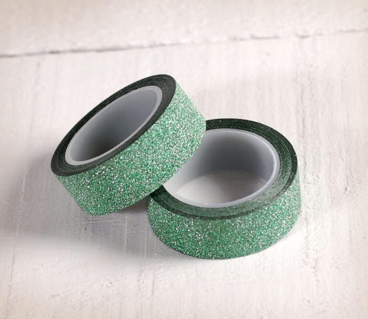 Rollo de washi tape con purpurina Rollo de washi tape con purpurina