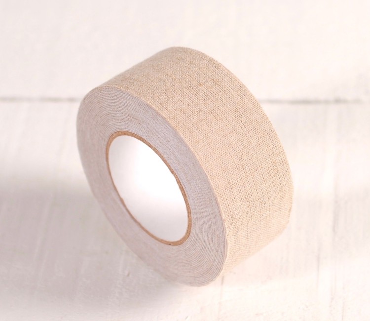 Fabric tape di lino 100% in colore naturale Fabric tape di lino 100% in colore naturale