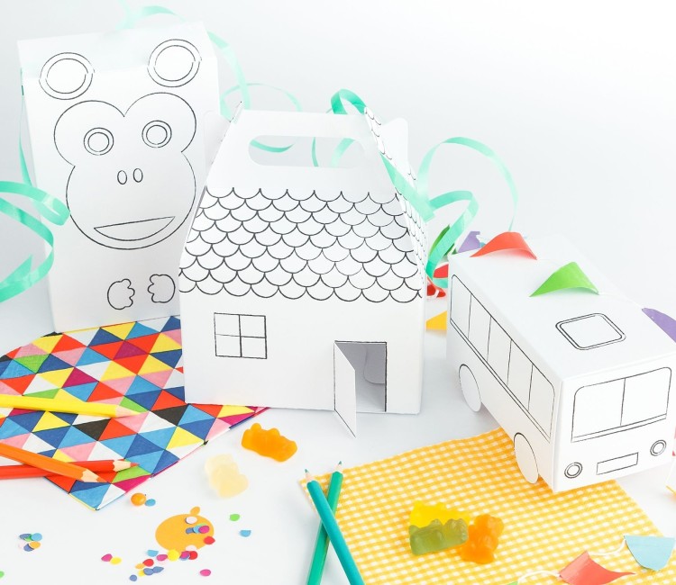 Schachtel-Kit zum Ausmalen