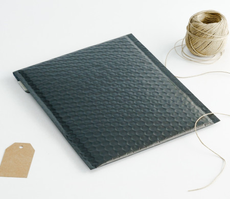 Matte-finish delivery envelopes.