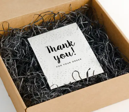 Tarjetón A6 de Agradecimiento (para Pedidos) | Selfpackaging