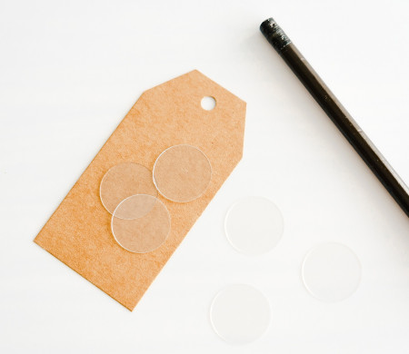 Transparent sticker for deliveries.