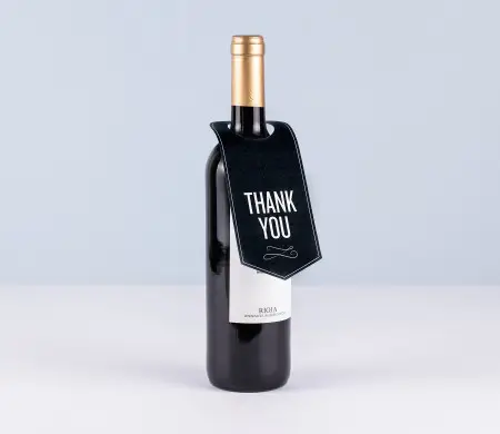Étiquette pour goulot de bouteille