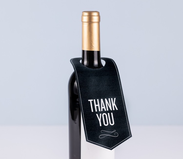 Etiqueta para cuello de botella Etiqueta para cuello de botella