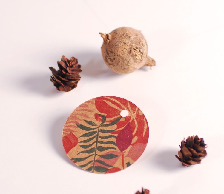 Round Blossom Collection Tags | SelfPackaging