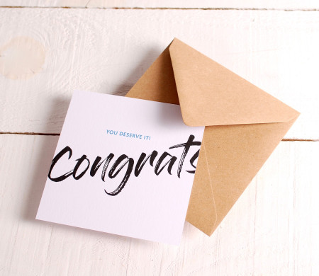 Carte félicitation « congrats »