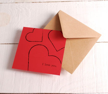 The romantic “I love you” card