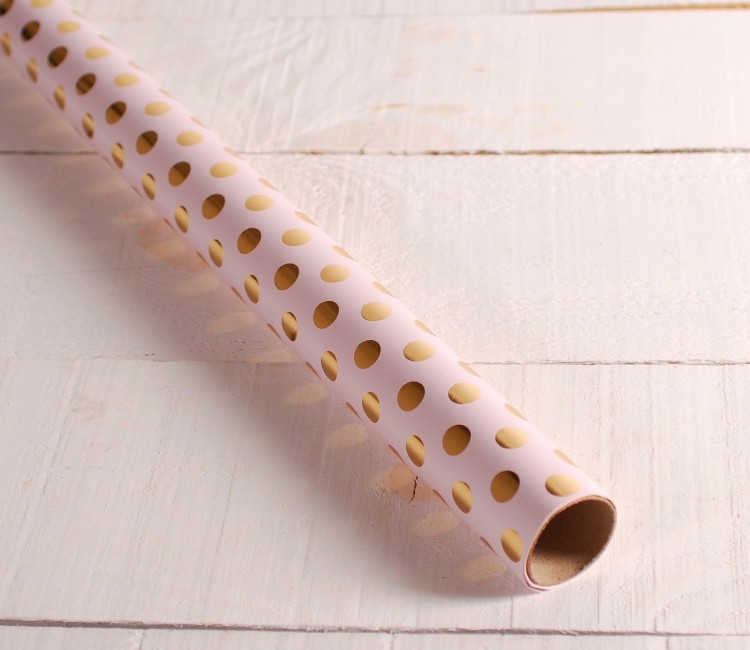 Wrapping paper with foil dots Wrapping paper with foil dots