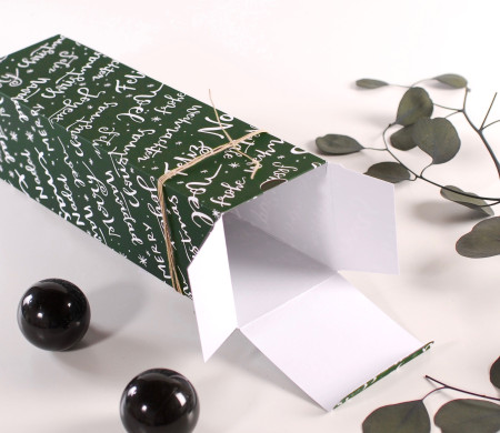 Boîte de Noël pour bouteille de vin