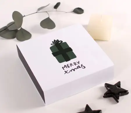 Caja para bombones de Navidad