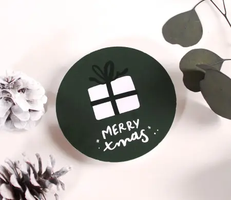 Adesivo Tondo Natale | SelfPackaging