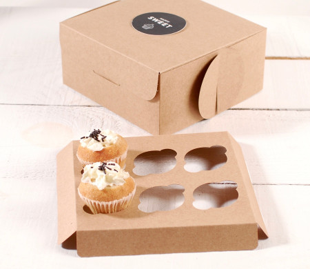 Holder für 6 Mini-Cupcakes, für Gebäckschachteln