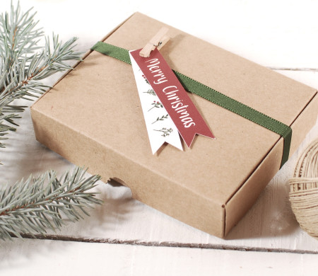 Weihnachtsetikettenpaket