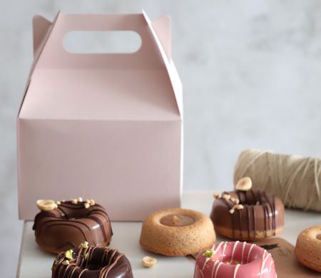 Caja picnic take away para donuts Caja picnic take away para donuts