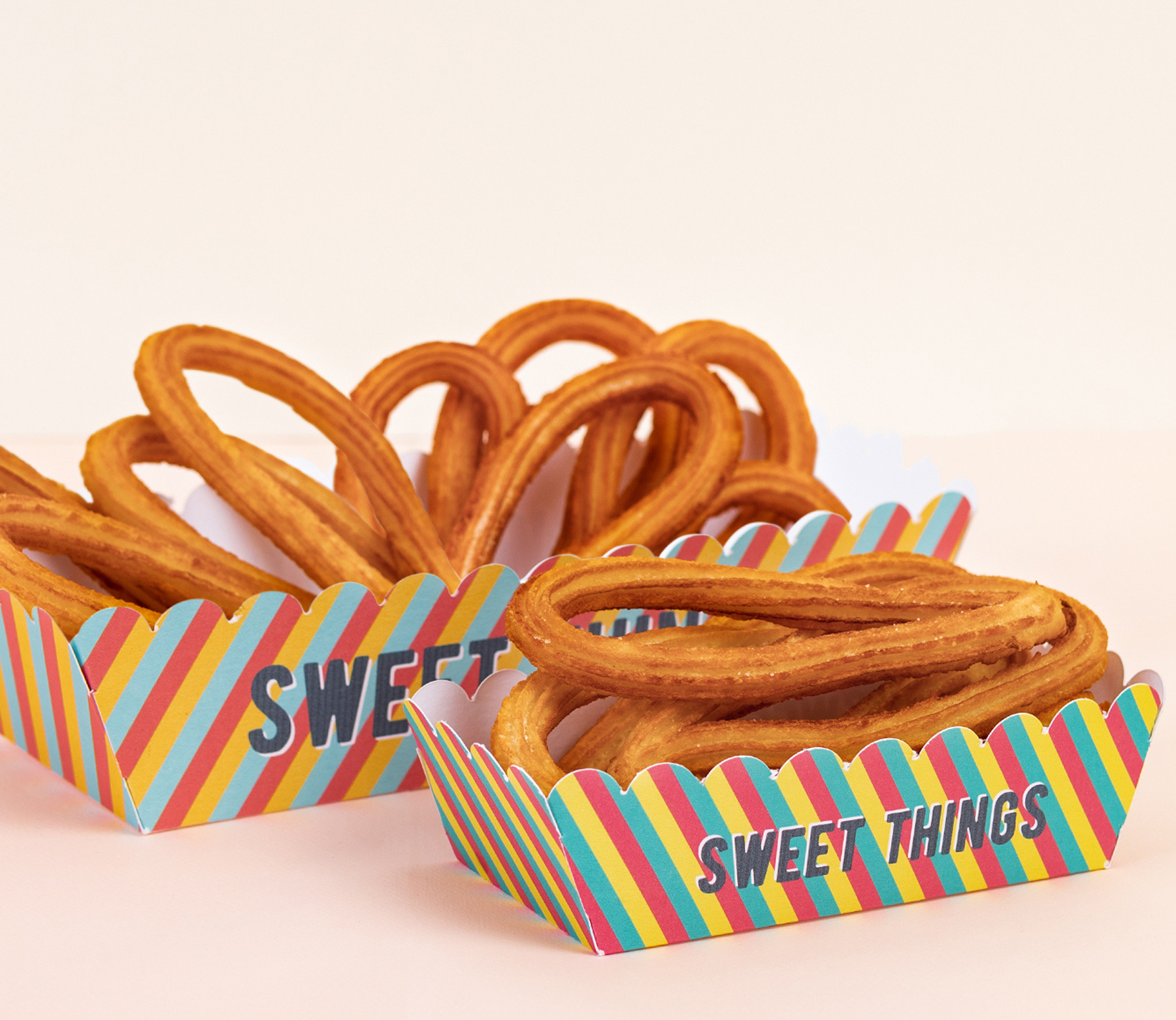 Take away churro boxes