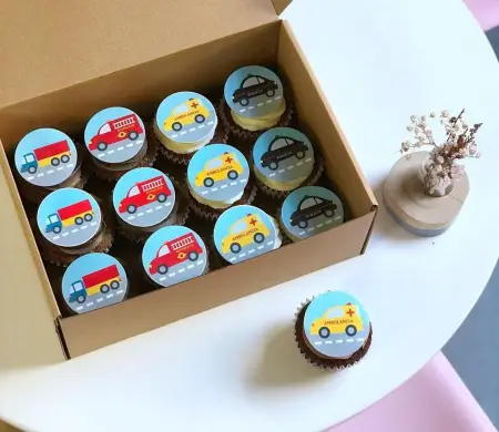 Caja para doce cupcakes 