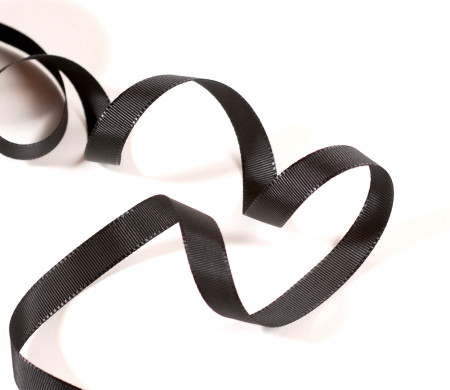 Black Grosgrain Ribbon | SelfPackaging