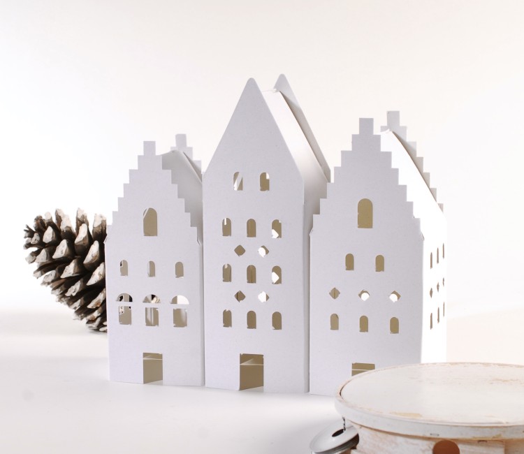 Confezione 3 Casette Nordiche Natale | SelfPackaging
