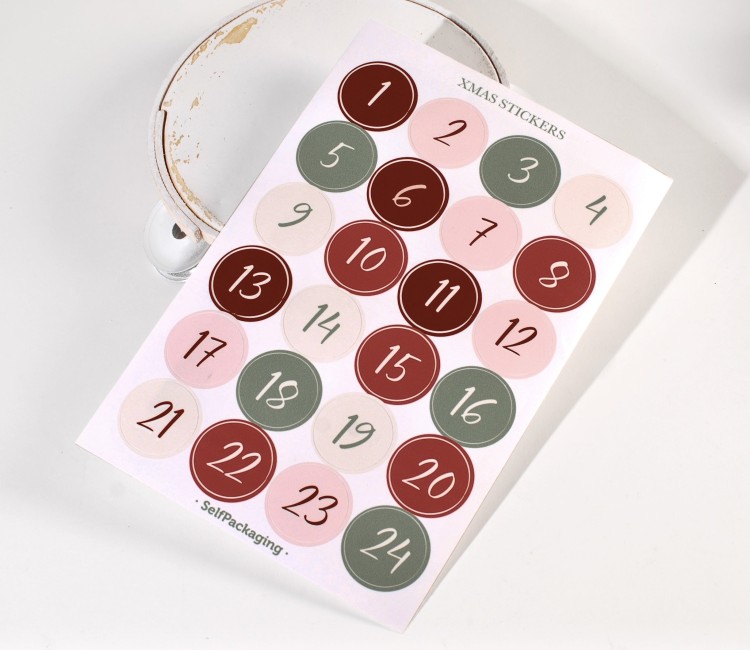Pegatinas para Calendario de Adviento Pegatinas para Calendario de Adviento