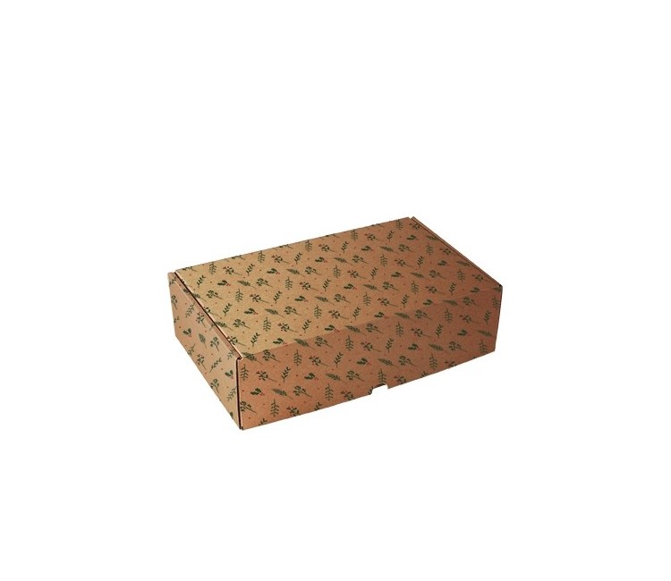 Caja rectangular automontable especial Navidad