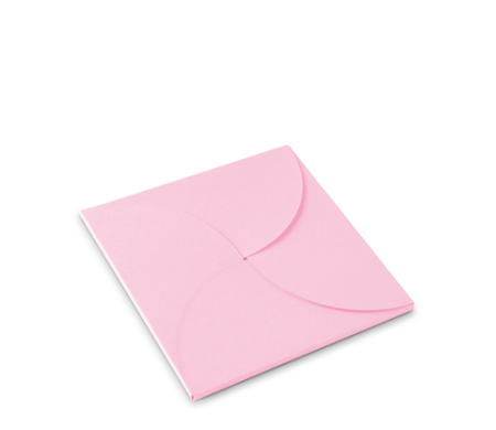 Flat gift box for square cards