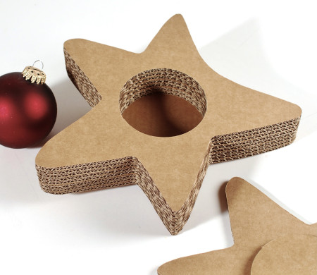 Boîte en forme d'étoile pour Noël