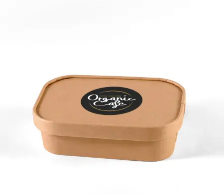 Tupper de Cartón Kraft con Tapa (Take Away) | Selfpackaging